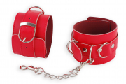 Наручники, бондаж красный