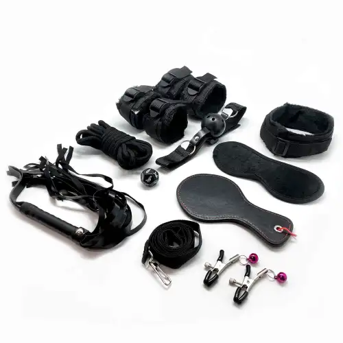 Набор для BDSM Alive FURY Black BDSM Kit, 10 предметов photo 1