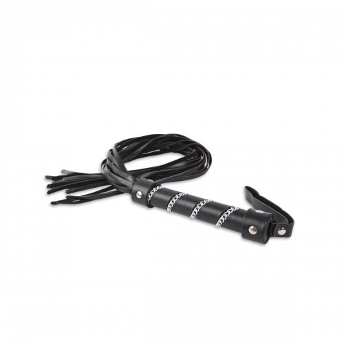 Плеть черная с цепочкой на рукоятке photo 1