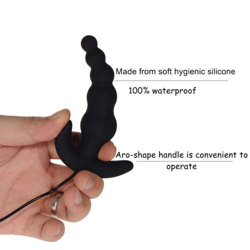 Анальный вибратор. Силикон. С дистанционным управлением. photo 1