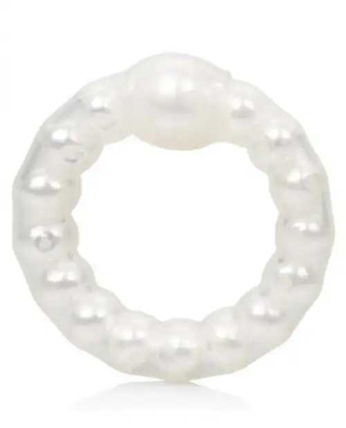 Кольцо на пенис Pearl Beaded Prolong Ring , белый photo 1