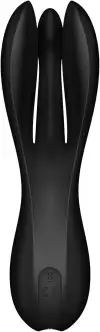 Клиторальный вибратор Satisfyer Threesome 2 Black, 3 гибких пальчика, 3 мотора photo 2