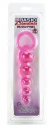 Анальная цепочка BASIC ESSENTIALS BEADED PROBE IN PINK photo 6