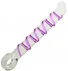 Стимулятор стеклянный GLASS WORXX CRYSTAL PACIFIER PURPLE photo 1