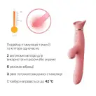 Вибратор с подогревом и вакуумной стимуляцией клитора Zalo - ROSE Vibrator Strawberry Pink photo 3