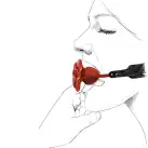 Роскошный кляп в виде розы Zalo - Rose Ball Gag, двойное использование photo 5
