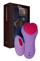 Вибратор в трусики FairyGasm HeartGem violet, на магните, пульт ДУ photo 1