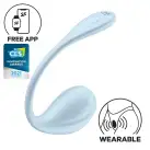 Смарт-виброяйцо Satisfyer Smooth Petal Connect App Light Blue photo 1