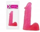 Фаллоимитатор XSkin 6 PVC dong, розовый photo 1