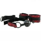 Дышащий кляп с наручниками Scandal Breathable Ball Gag W Cuffs photo 1