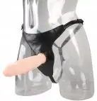 Страпон HI HO SILVER SILICONE STRAP-ON DILDO photo 1