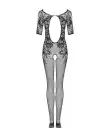 Сетчатый бодистокинг с цветочным рисунком Obsessive Bodystocking F238 S/M/L, black, с доступом photo 4