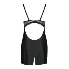 Бэби-долл из эко-кожи и кружева Loona Chemise black S/M - Passion photo 6