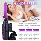 Высокомобильная смарт секс-машина Hismith Pro Travel APP с фаллоимитатором, две присоски, пульт ДУ photo 3