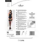 Классические чулки под пояс с широкой резинкой ST001 1/2 bianco - Passion photo 4