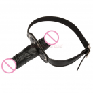 Двойной кляп в рот на ремне photo 1