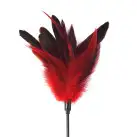 Щекоталка красная Art of Sex - Feather Paddle, перо молодого петуха photo 2