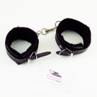 Мягкие наручнике на цепочке, эко-кожа photo 6