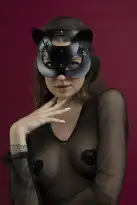 Маска кошки Feral Fillings - Catwoman Mask черная photo 1