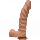 Фаллоимитатор Doc Johnson The D - Ragin D - 9 Inch With Balls - ULTRASKYN - Caramel, диаметр 5,1см photo 1